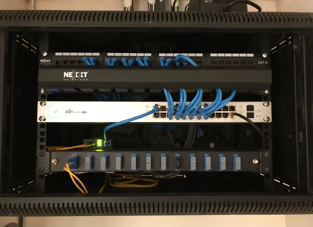 Infraestructura de red instalada por SG Solutions